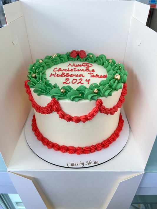 Vintage Christmas Cake
